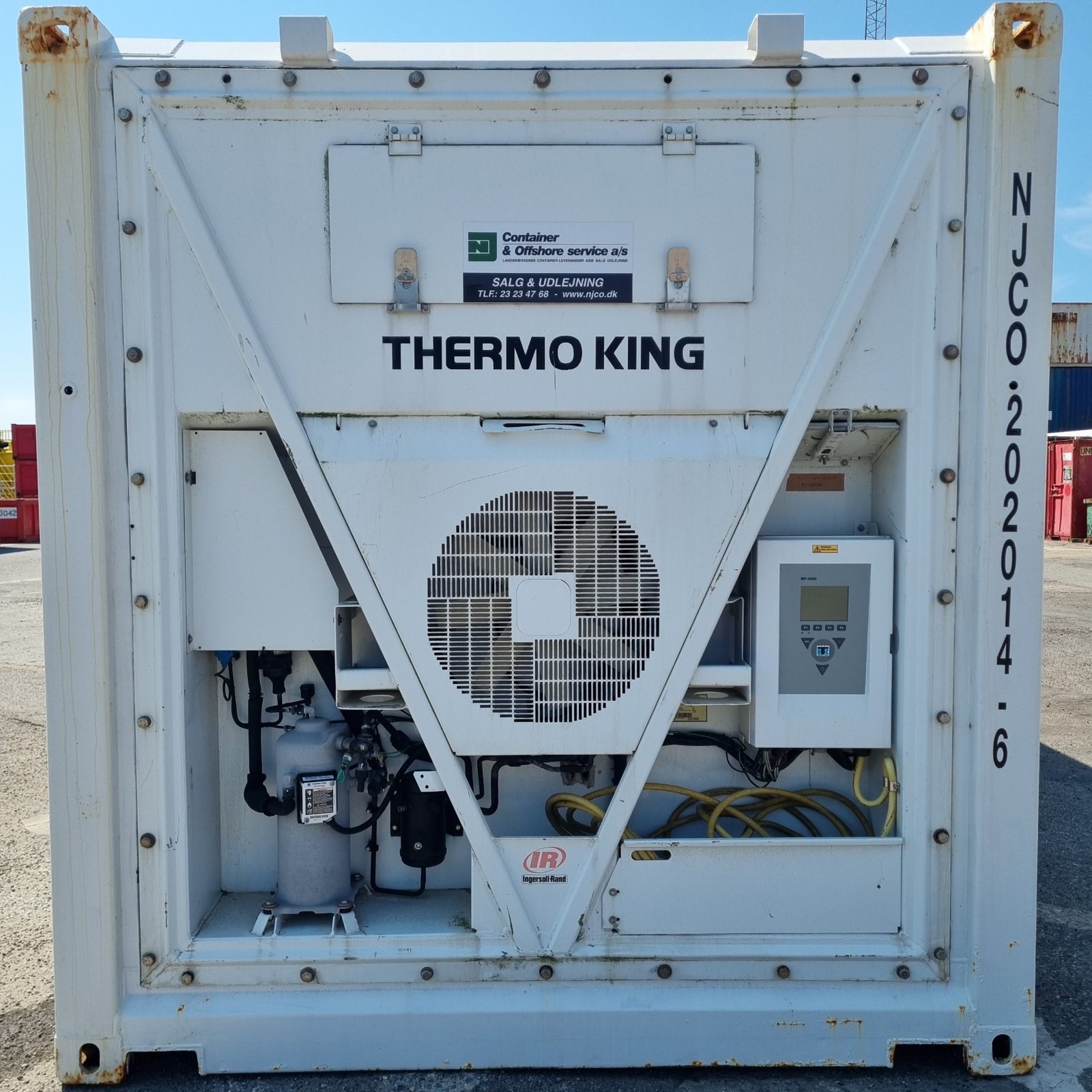 Thermo King køleaggregat på 20 fods kølecontainer NJCO 202014-6