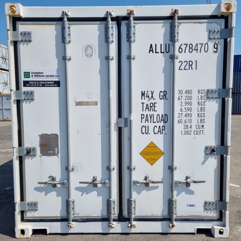 Døre på kølecontainer ALLU 678470-9, 22R1