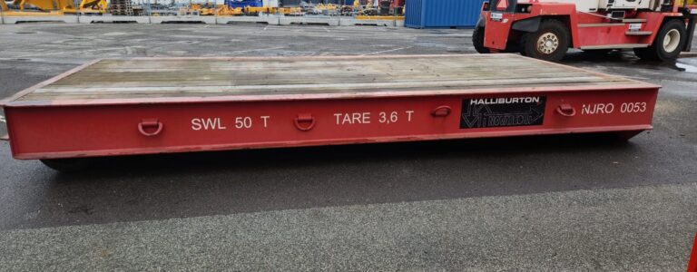 Mafi-trailer med SWL 50 t mærkning