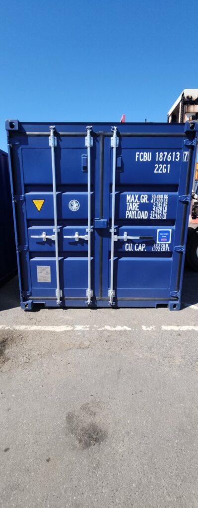Blå 20 fods container til salg, FCBU